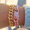 Premium 18K Gold Miami Cuban Link Watch Set ( 3 Pieces ) - Image 4