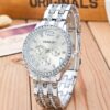 18K Gold Diamond Face Watch 2 - Image 2