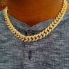 Premium 18K Gold Miami Cuban Link Watch Set ( 3 Pieces ) - Image 2