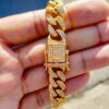 Premium 18K Gold Miami Cuban Link Watch Set ( 3 Pieces ) - Image 13